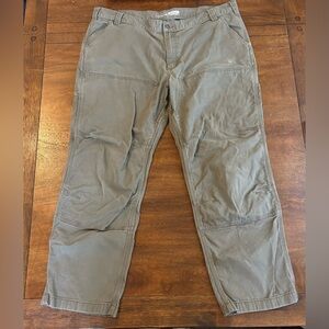 Carhartt Mens Rugged Flex Relaxed Fit Double Front Utility Pants Green 40x28”